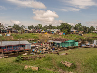 Port in Leticia. Colombia