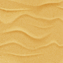 Vector yellow sand beach seamless texture. Abstract summer nature background. Desert dune realistic illustration.