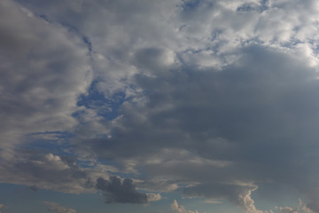 Beautiful summer clouds blue sky