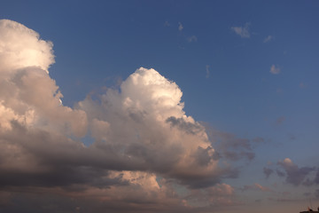 Beautiful summer clouds blue sky