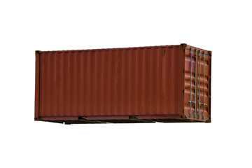 container on white background isolate for shipping goods.