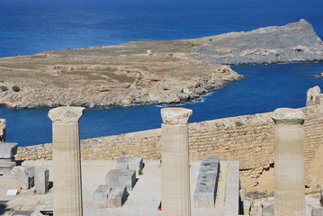 Acropolis in Lindos, Rhodes Island
