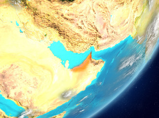 United Arab Emirates from space