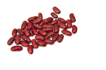 red bean on white background