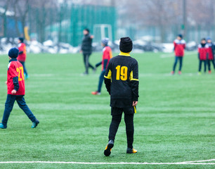 what a challenge for a team! boys play in a hard winter condition their tournament and want to win