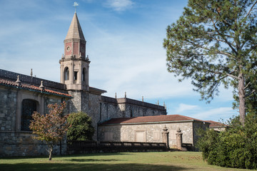Fototapeta premium Christian stone building and bell tower