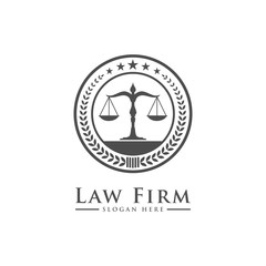 Law Firm,Law Office, Lawyer services, Luxury vintage crest logo, Vector logo template