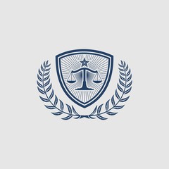 Law Firm,Law Office, Lawyer services, Luxury vintage crest logo, Vector logo template