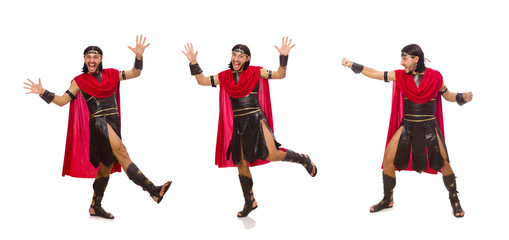 Gladiator isolated on white