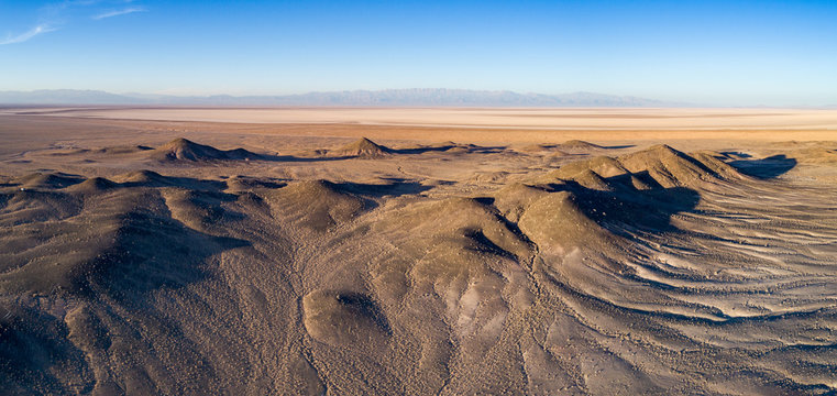 Salt Lake in Desert, Damghan, Iran