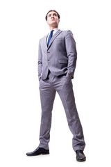 Businessman isolated on the white background
