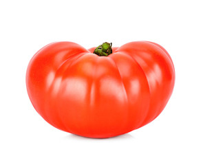 Heirloom tomato isolated on the white background