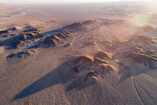 Salt Lake in Desert, Damghan, Iran