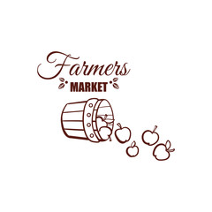 Farmers Market Monochrome Emblem