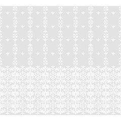 Seamless grey background with white pattern in baroque style. Vector retro illustration. Ideal for printing on fabric or paper.