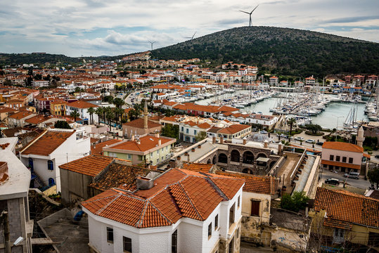 View At Marina From The Cesme Castle