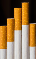 Closeup shot of pack of cigarettes