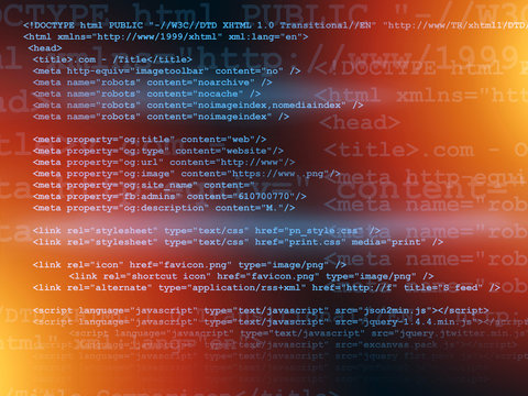 Source code programming concept