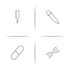 Healthcare And Medical simple linear icon set.Simple outline icons