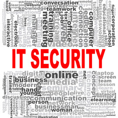 IT security word cloud