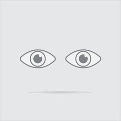 eye isolated icon
