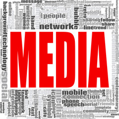 Media word cloud