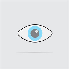 eye isolated icon