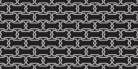 bone seamless pattern dog bone vector isolated wallpaper background wall black