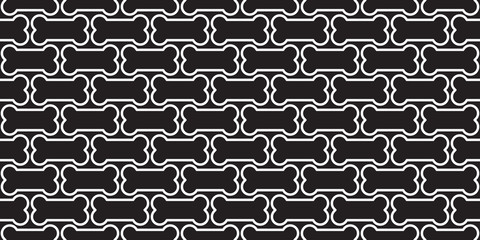 bone seamless pattern dog bone vector isolated wallpaper background wall black