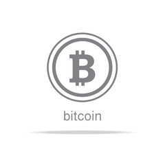 bitcoin sign icon for cryptocurrency