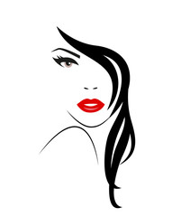 Logo of the Woman with long hair.