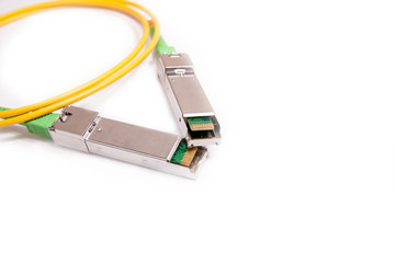 Fototapeta premium Optical gigabit SFP module for network