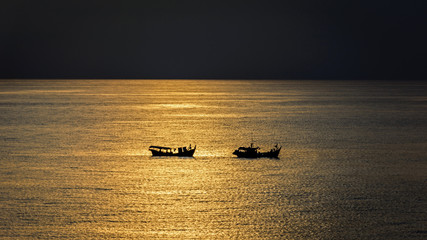 Two fishing boats