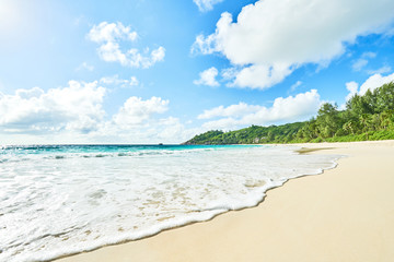 Obraz premium Anse intendance, tropical beach, Mahe, Seychelles