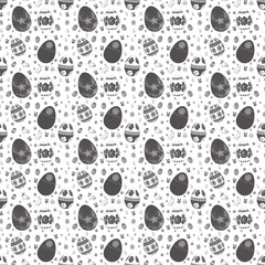 пасхальная бесшовная текстура