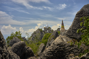 Amazing Temple in the Mountain of Thailand