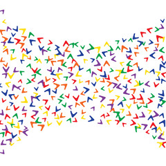 Vector Confetti Background Pattern. Element of design. Colorful arrows on a white background