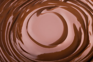 Melted chocolate swirl