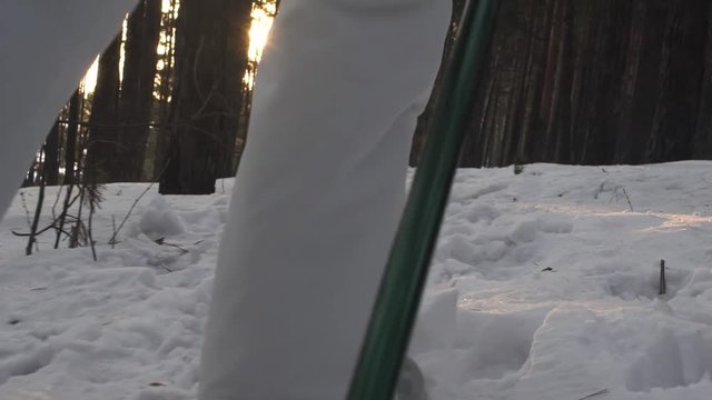 foot feet steeps. hiking walking. slow motion. snow winter landscape. recreation activity. holiday vacation tourism. people persons. outdoors sports.