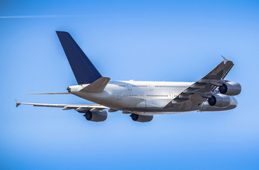 Passanger airplane taking off