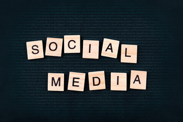 Social Media mit digitalem Hintergrund