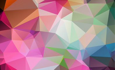 Fototapeta premium olygonal abstract background consisting of triangles blue color