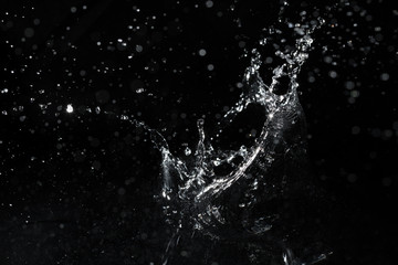 water splash black background backdrop fresh abstract