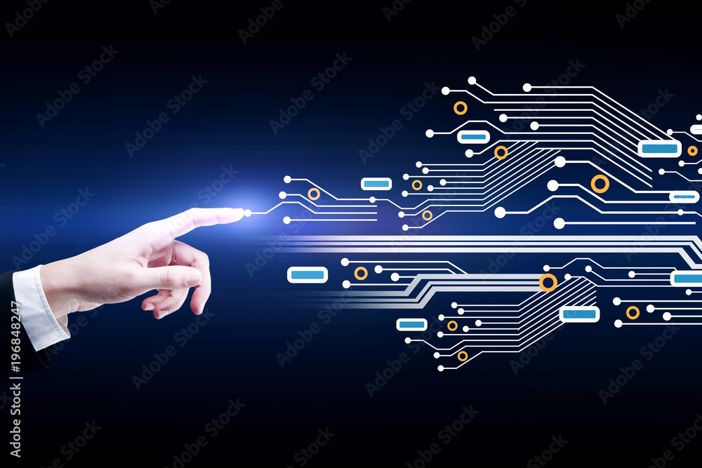 Poster Software and computer concept