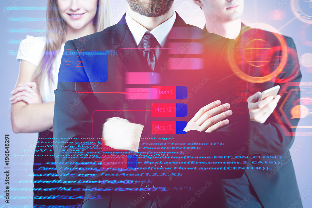 Aufkleber computing and teamwork concept