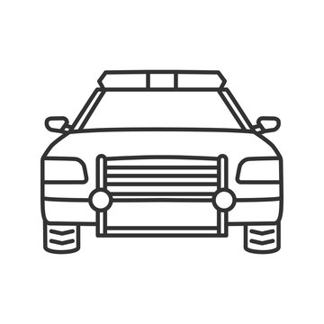 police car front view outline clip art preview
