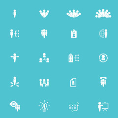 human resources vector icon set