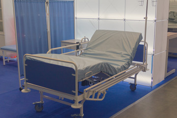 Bed, the equipment for hospital in showroom. Medicine