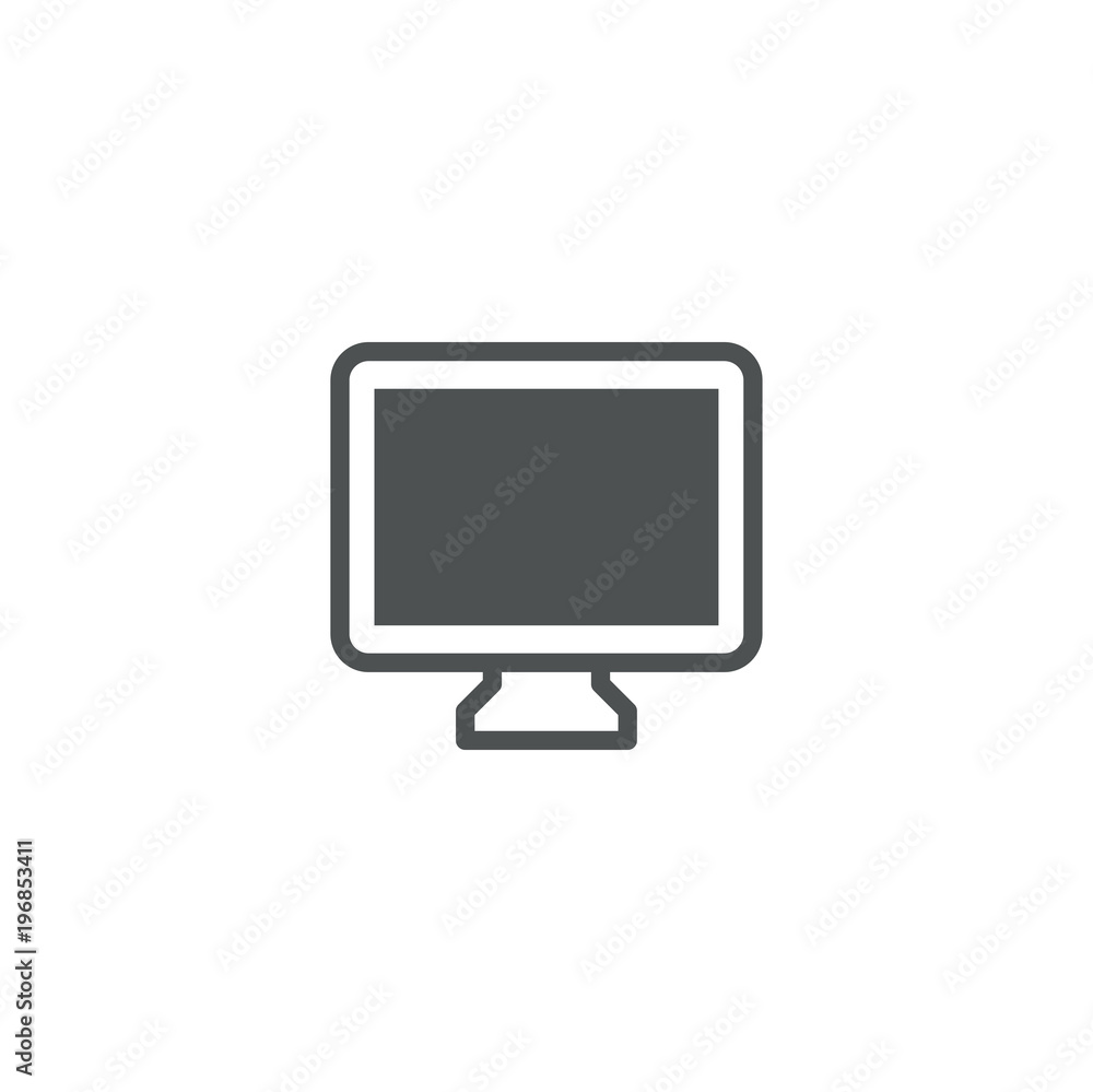 Sticker computer icon. sign design