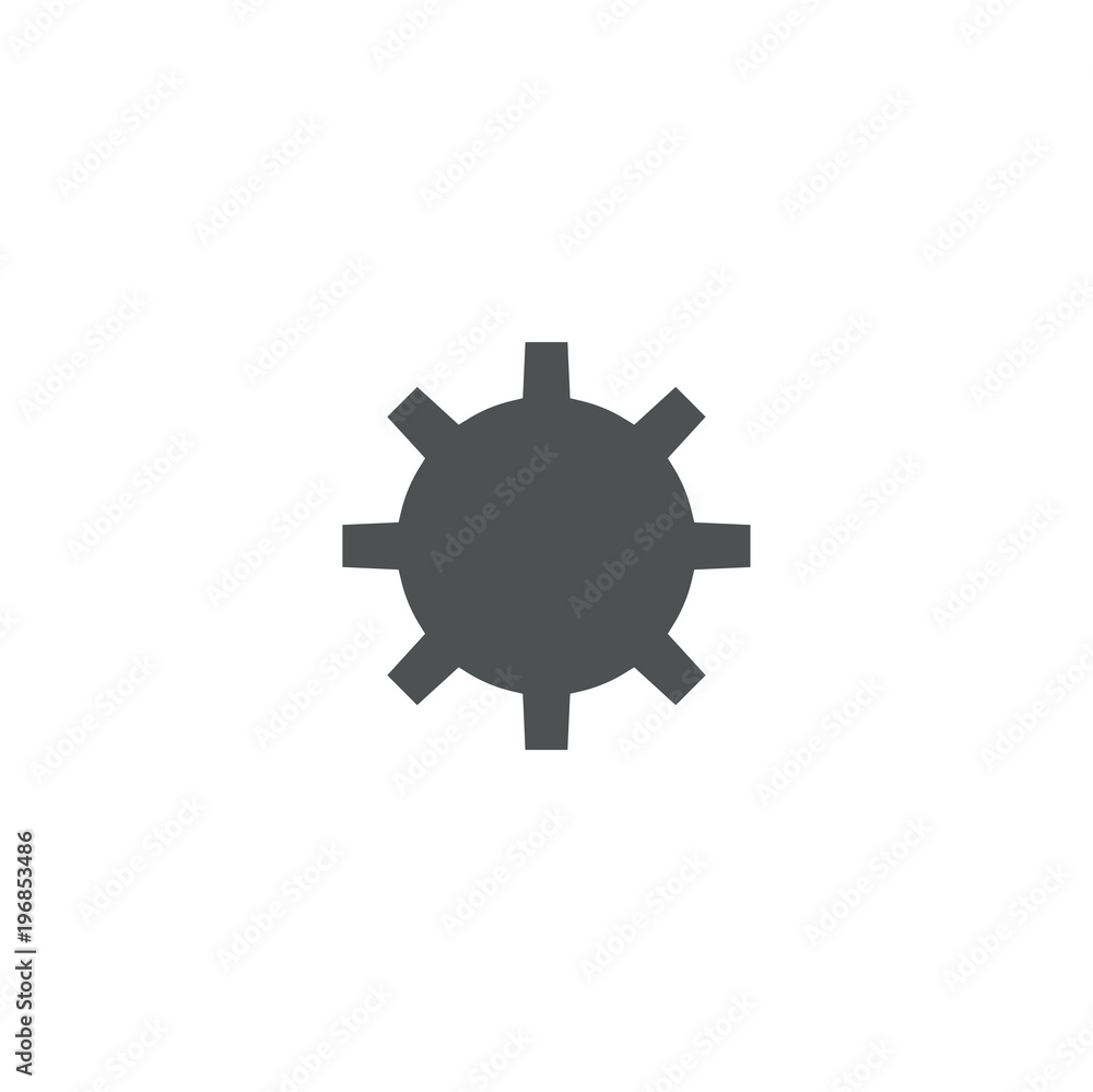 Canvas Prints cogwheel icon. sign design